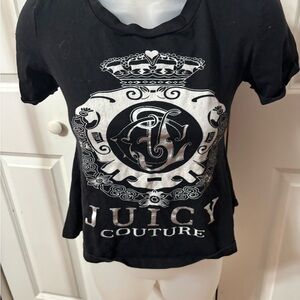 Juicy Couture Black Graphic Short Sleeve Tee